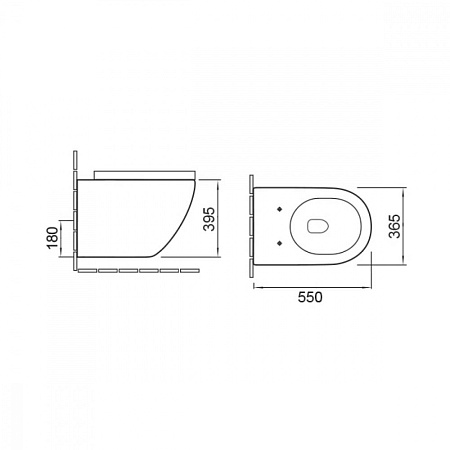 Унитаз подвесной Vincea Globo VT1-14 белый