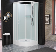 Душевая кабина Frank F420 M White 120x120x220 без крыши, белый