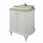 Тумба под раковину Tessoro Rivoli TS-RI910-C-W/WD 100 белый/цоколь с ножками белый