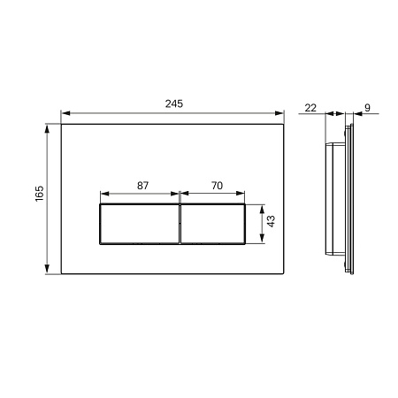 Кнопка смыва IDDIS On-X ONX01W0i77 белый