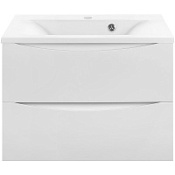 Тумба с раковиной Vincea Mia VMC-2MA650GW 65 подвесная, 2 выкатных ящика, G.White