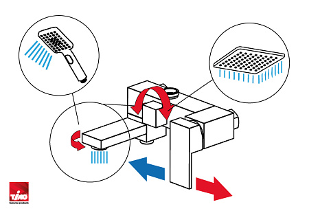 Душевая стойка Timo Selene SX-2013/03 черный