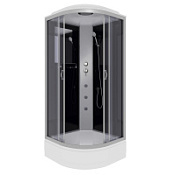 Душевая кабина Niagara Classic NG-3501-14G 90x90x215 стекло тонированное/профиль серебро