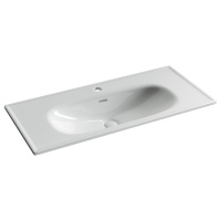 Раковина накладная Ceramicanova Sabo CN13003 100x46x13 белый