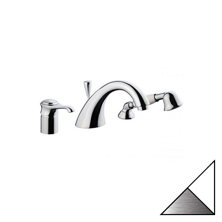 Смеситель Emmevi Tiffany 60120BC для ванны с душем, белый/хром