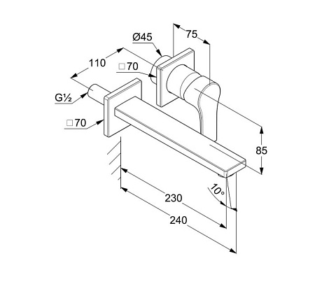 Смеситель Kludi Zenta SL 482450565 для раковины, хром