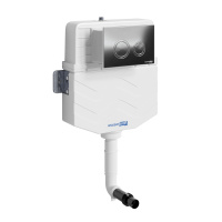 Смывной бачок скрытого монтажа WasserKRAFT Aller 10TLT.031.ME.CH01 для унитазов, хром