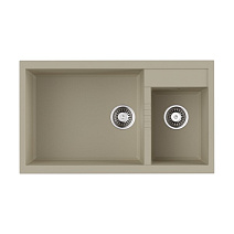 Кухонная мойка Omoikiri Tedori 86-2-LB-BE 86х50 ваниль