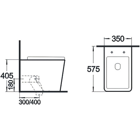 Унитаз приставной beWash Kraft BKFSR005560 с системой микролифт, белый глянцевый