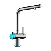 Смеситель Omoikiri Hotaru-B 4994029 для кухонной мойки, вороненая сталь