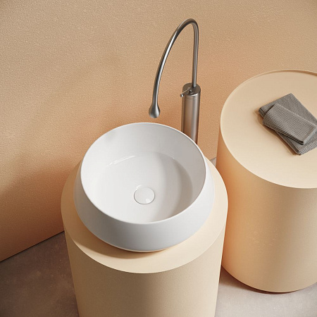 Раковина накладная Ceramicanova Maya CN12004 40x40x14 белый