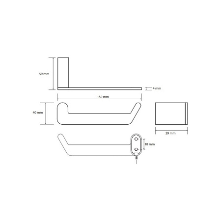 Держатель туалетной бумаги Bemeta Organic 157112021 двойной
