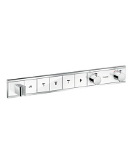 Термостат Hansgrohe RainSelect 15358400 на 5 потребителя, для душа, белый/хром