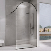 Душевая перегородка ABBER Immer Offen AG64100BN 100x230 прозрачное/черный