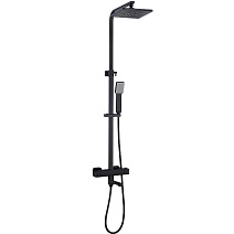 Душевая стойка с термостатическим смесителем beWash BV1TMSS6620 черный Душевая стойка с термостатическим смесителем beWash BV1TMSS6620 черный