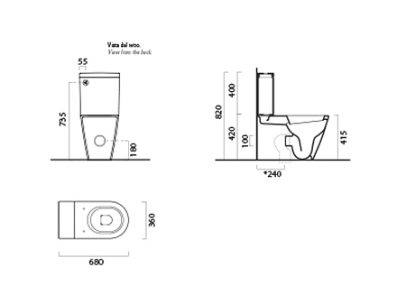 Бачок для унитаза GSI Pura 868111