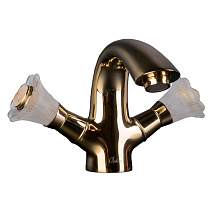 Смеситель Boheme Camelia 291-Camelia для раковины, золото