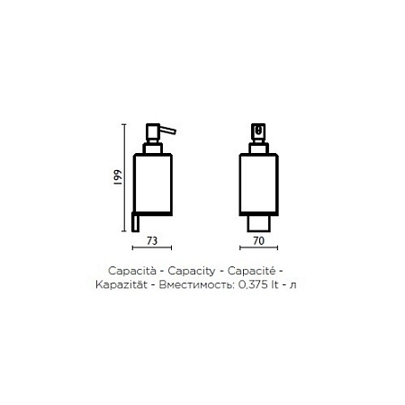 Дозатор Bagno & Associati Altissima AT12851 CR