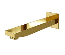 Излив WasserKRAFT A187 для ванны, настенный, глянцевое золото Излив WasserKRAFT A187 для ванны, настенный, глянцевое золото