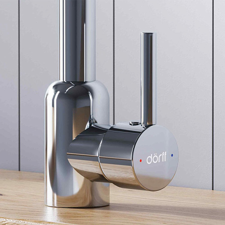 Смеситель Dorff Logic D3007000 для кухонной мойки хром