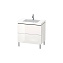 Тумба с раковиной Duravit L-Cube LC6937O2222/UV999200000 80 два ящика, белый