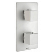 Смеситель Bossini Cube Z00062.045 для ванны с душем (внешняя часть), белый матовый