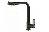 Смеситель Zorg Steel Hammer SH 572 BLACK BR для кухонной мойки/для фильтра, черный металл/бронза