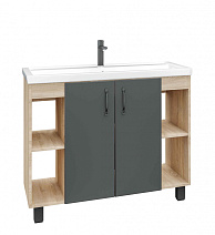 Тумба под раковину Grossman Флай 101002 100 напольная, дуб сонома/серый