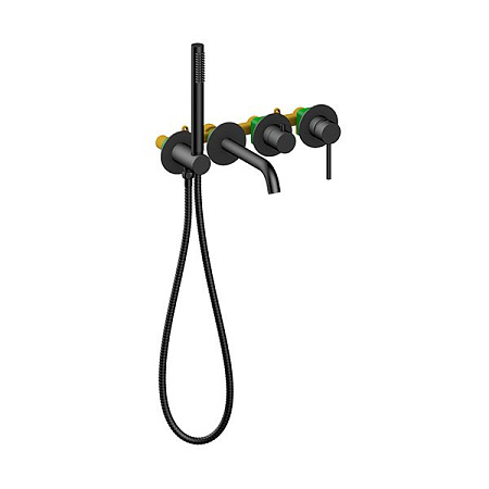 Смеситель Timo Saona 2314/03YSM для ванны с душем, черный