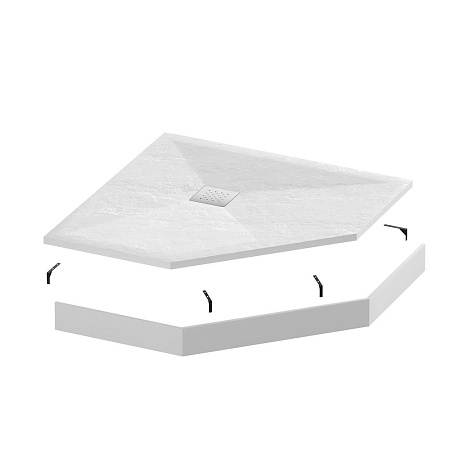 Поддон для душа Grossman Strong GR-S19090D 90х90 трапеция белый