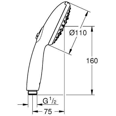 Душевая лейка Grohe Tempesta 110 28419003 хром