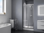 Душевая дверь BelBagno DUE DUE-BF-1-120-C-Cr прозрачное стекло