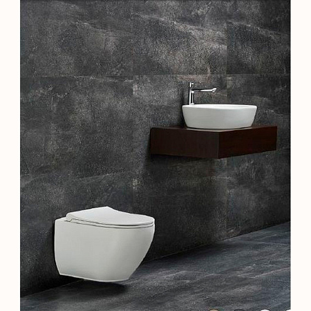 Унитаз подвесной beWash Bogen 88393201 с системой микролифт, белый глянцевый