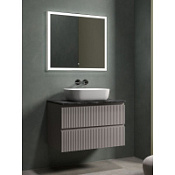 Мебель для ванной со столешницей Sancos Snob R 80 SNR80SM+TT80A1 Doha Soft/Black Sky