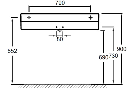 Раковина Jacob Delafon Terrace EXC112-00 100 см