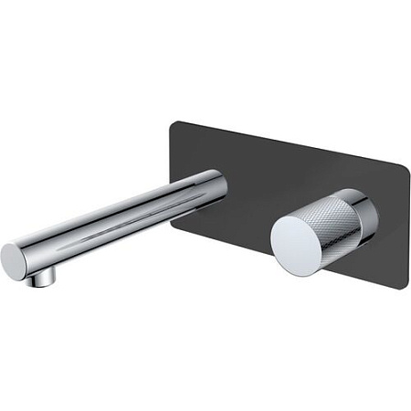 Смеситель Boheme Stick 125-BCR.2 для раковины, ручка Touch, черный/хром