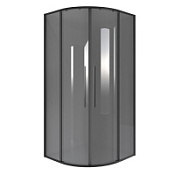 Душевой уголок Niagara Nova NG-2825-34BLACK 80x80x195 стекло тонированное/профиль черный матовый