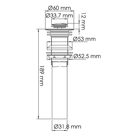 Донный клапан WasserKRAFT A251 белый