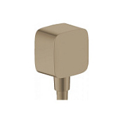 Шланговое подключение Hansgrohe Fixfit 26457140 шлифованная бронза
