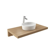 Столешница Ravak L X000000834 100 с раковиной Moon 3 дуб