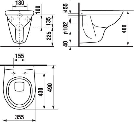 Унитаз подвесной Jika Lyra 8213770000001