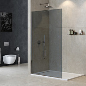 Душевая перегородка Cezares Liberta LIBERTA-L-1-TB-120-GR-Cr тонированное/хром глянцевый