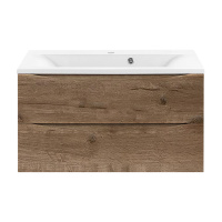 Тумба с раковиной Vincea Mia VMC-2MA900VO 90 подвесная, 2 выкатных ящика, V.Oak