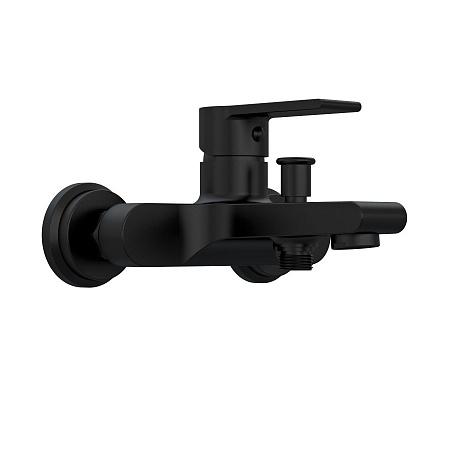 Смеситель Cersanit Brasko Black 63108 для ванны с душем, черный