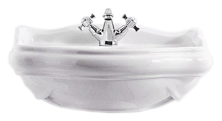 Раковина Kerasan Retro 104501*1 55  с 1 отверстием под смеситель, белый