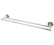 Полотенцедержатель WasserKRAFT Diemel K-2240 двойной, хром Полотенцедержатель WasserKRAFT Diemel K-2240 двойной, хром