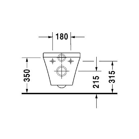 Чаша для унитаза подвесного Duravit DuraStyle 2552090000