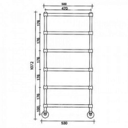 Полотенцесушитель водяной Margaroli Sole 4424706CRN хром