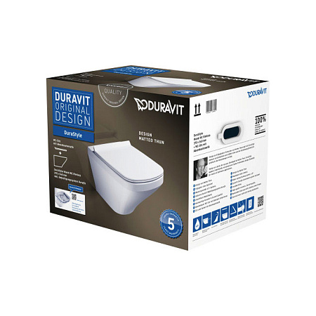 Унитаз подвесной Duravit DuraStyle 45510900A1 с сиденьем микролифт