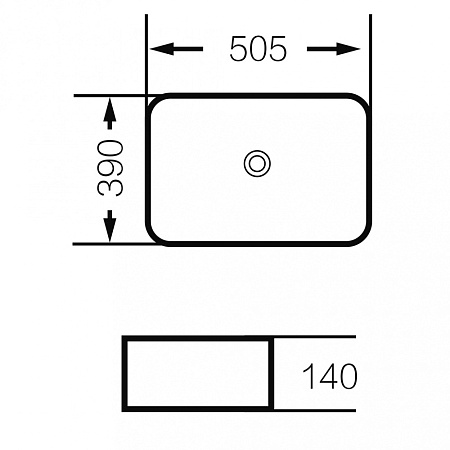 Мебельная раковина Grossman GR-4043BW 50 белая, черная